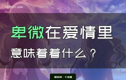 卑微在爱情里的意思-在爱情里的卑微意味着什么？