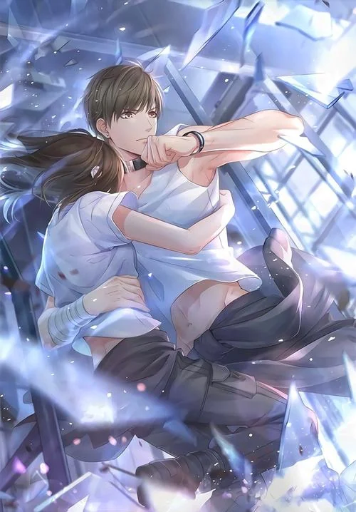 男女拥抱唯美